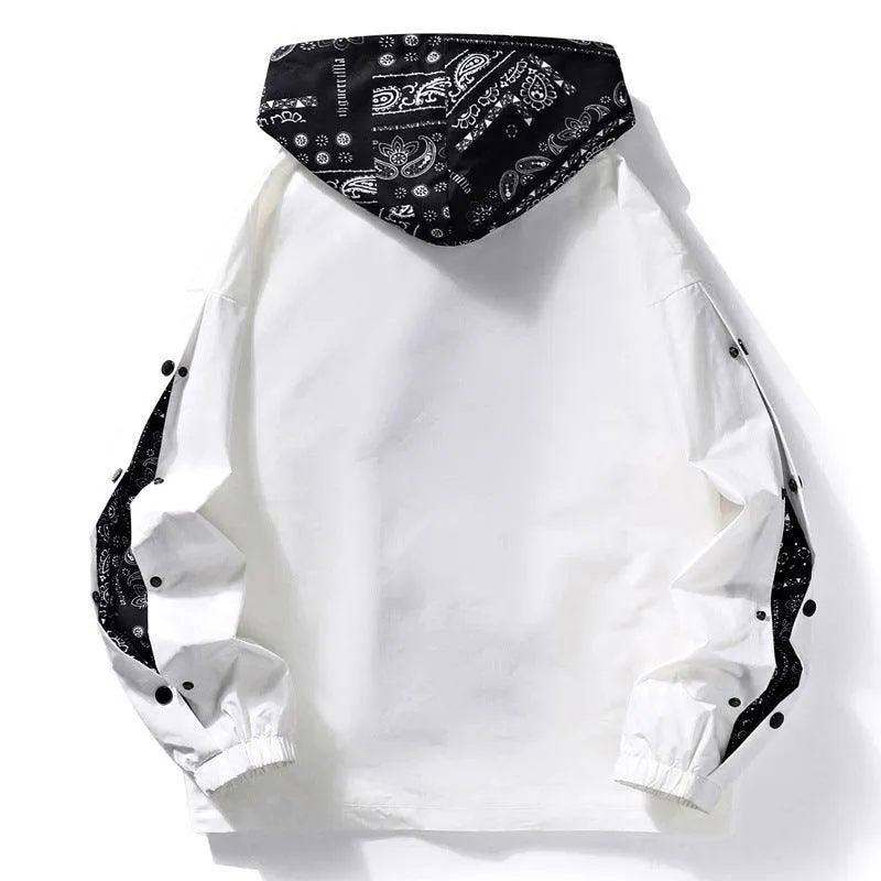 Paisley False Two piece Jackets Casual Streetwear