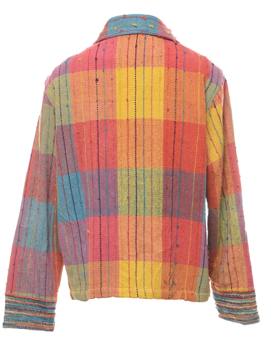 Patchwork Multi-Colour Tapestry Jacket - L