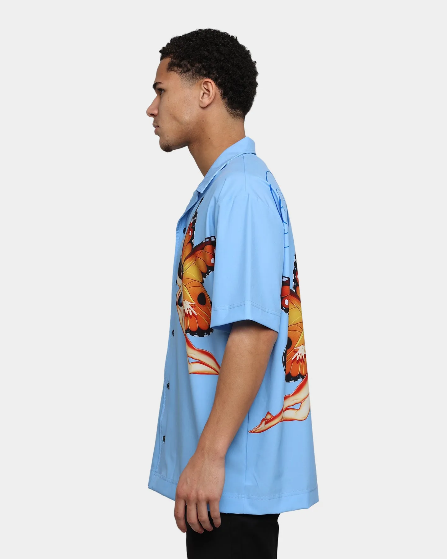 Playboy By CK Butterfly Party Shirt Baby Blue