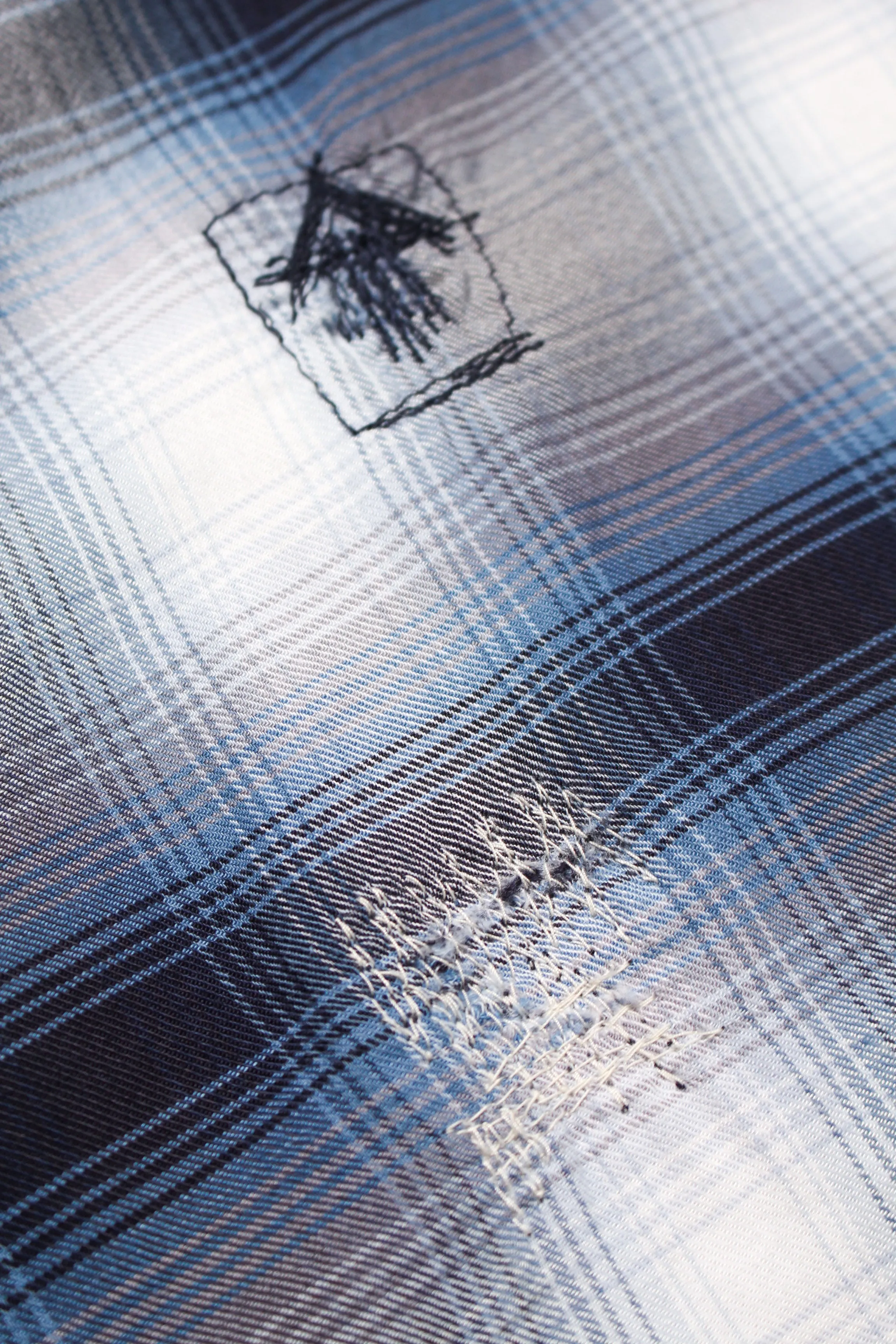 RAYON CHECK SHIRTS REPAIRED