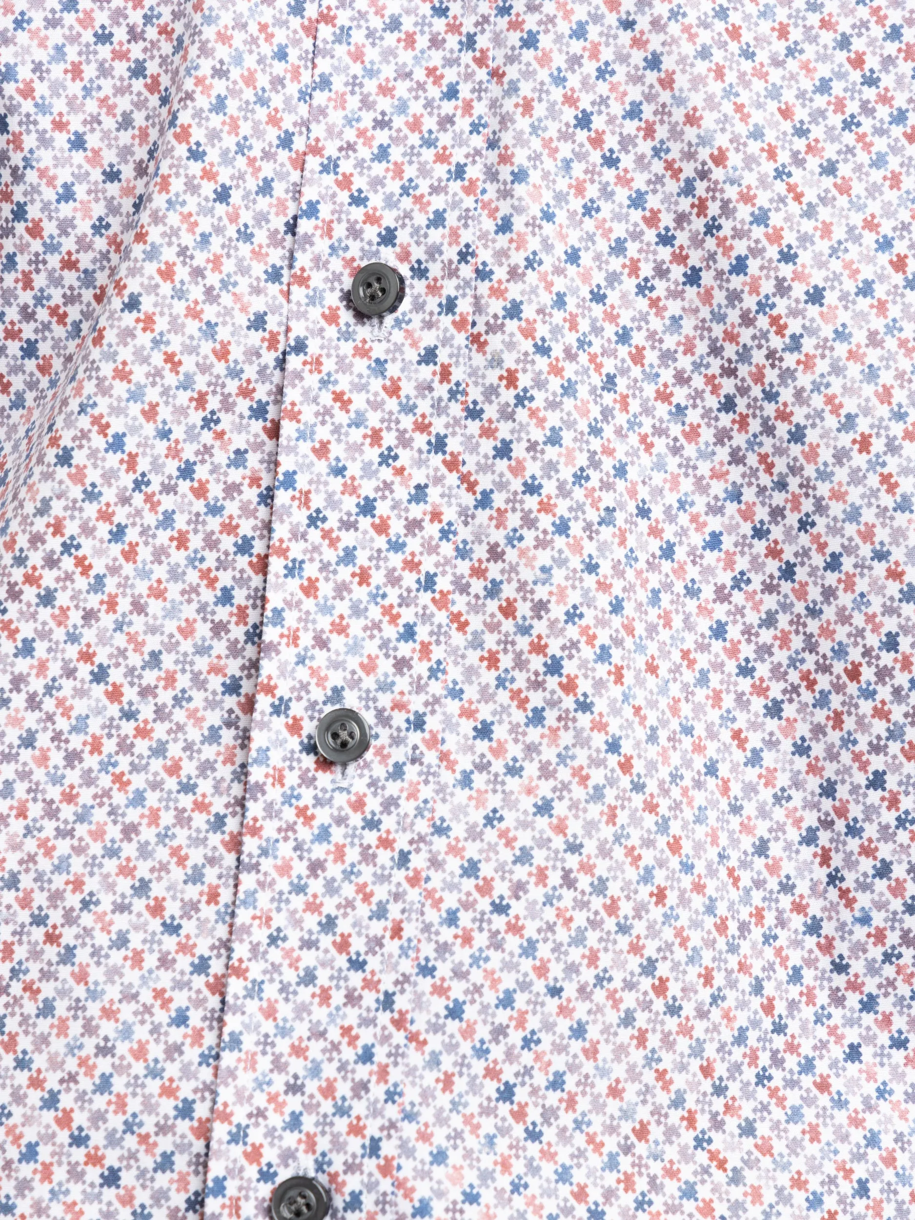 Red Puzzle Modern Fit Shirt