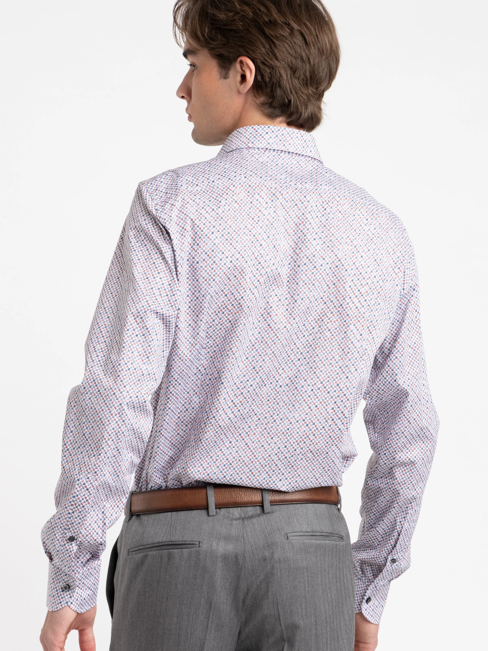 Red Puzzle Modern Fit Shirt