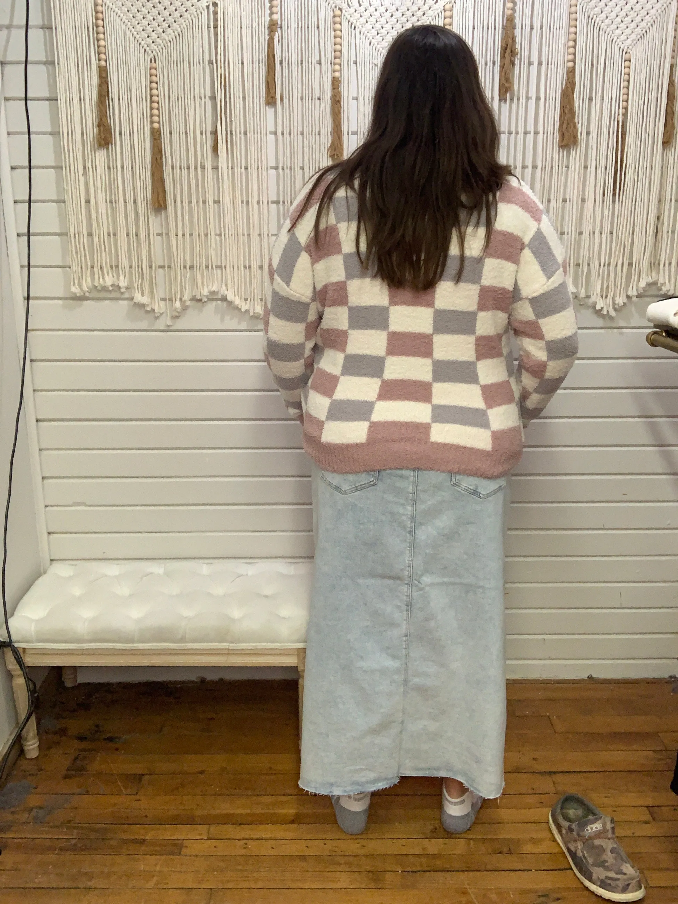 RISEN - SOPHIA DENIM SKIRT