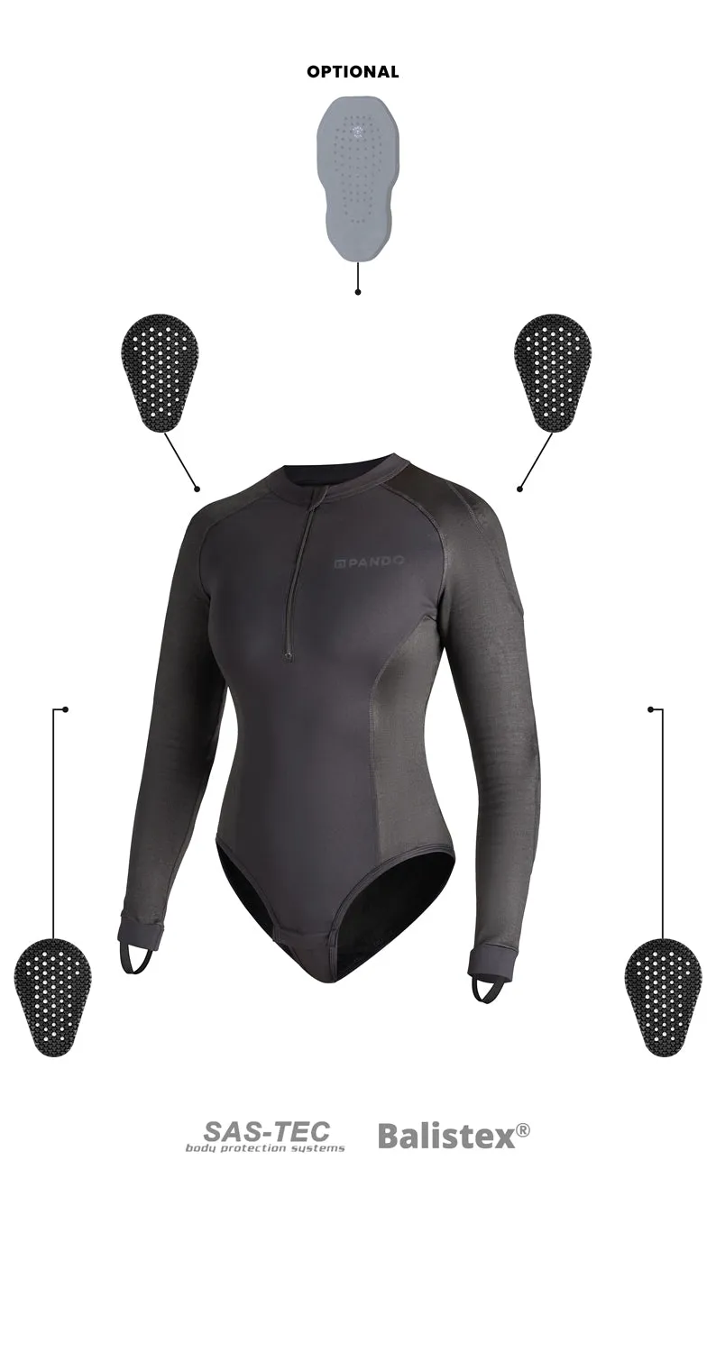 SHELL WW BLACK 02 – Armored Motorcycle Baselayer / Body