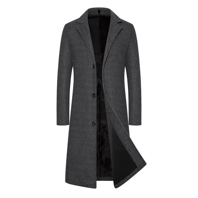 Stylish Men's Woolen Winter Coat