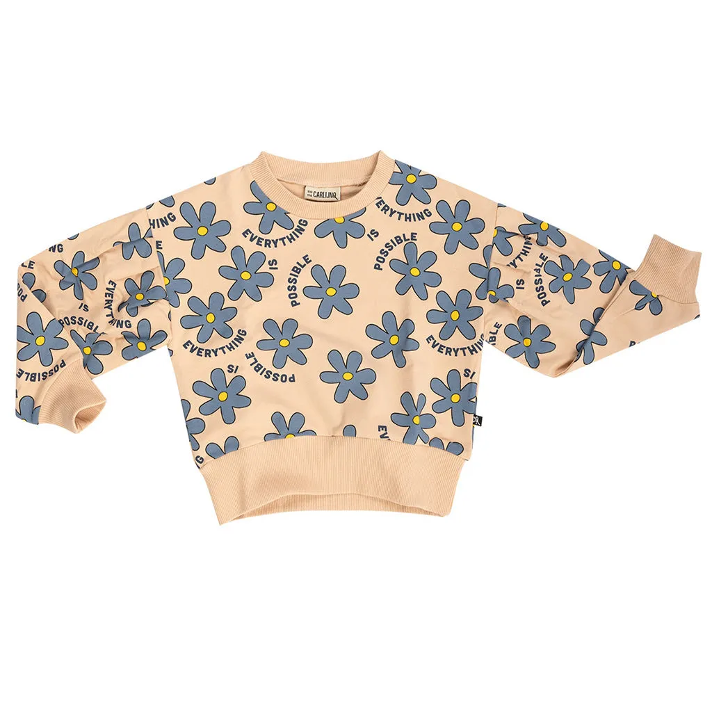 Sweater Puffed Daisy