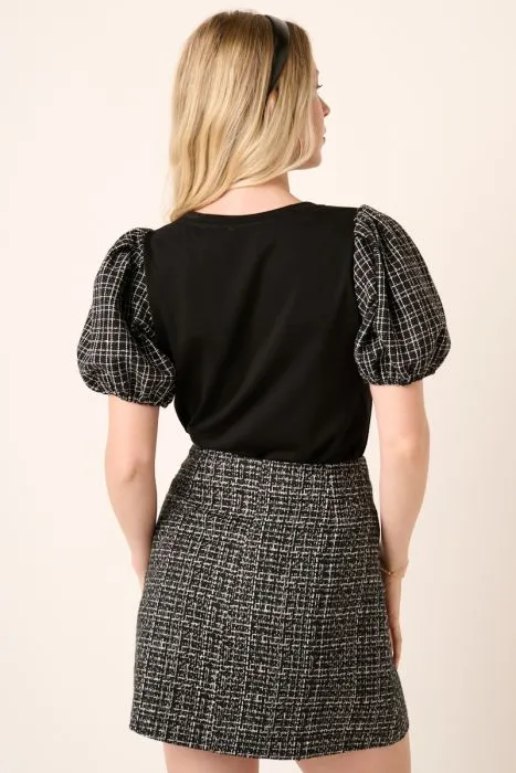 Taylor Tweed Mini Skirt