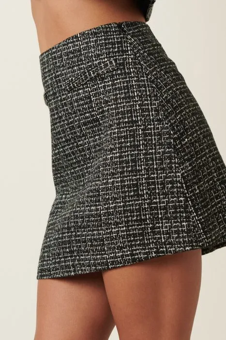 Taylor Tweed Mini Skirt