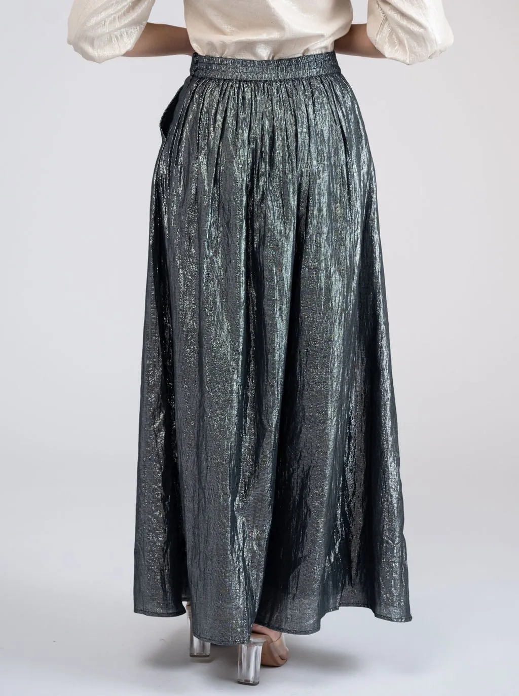 The Avery Skirt | Black Lurex