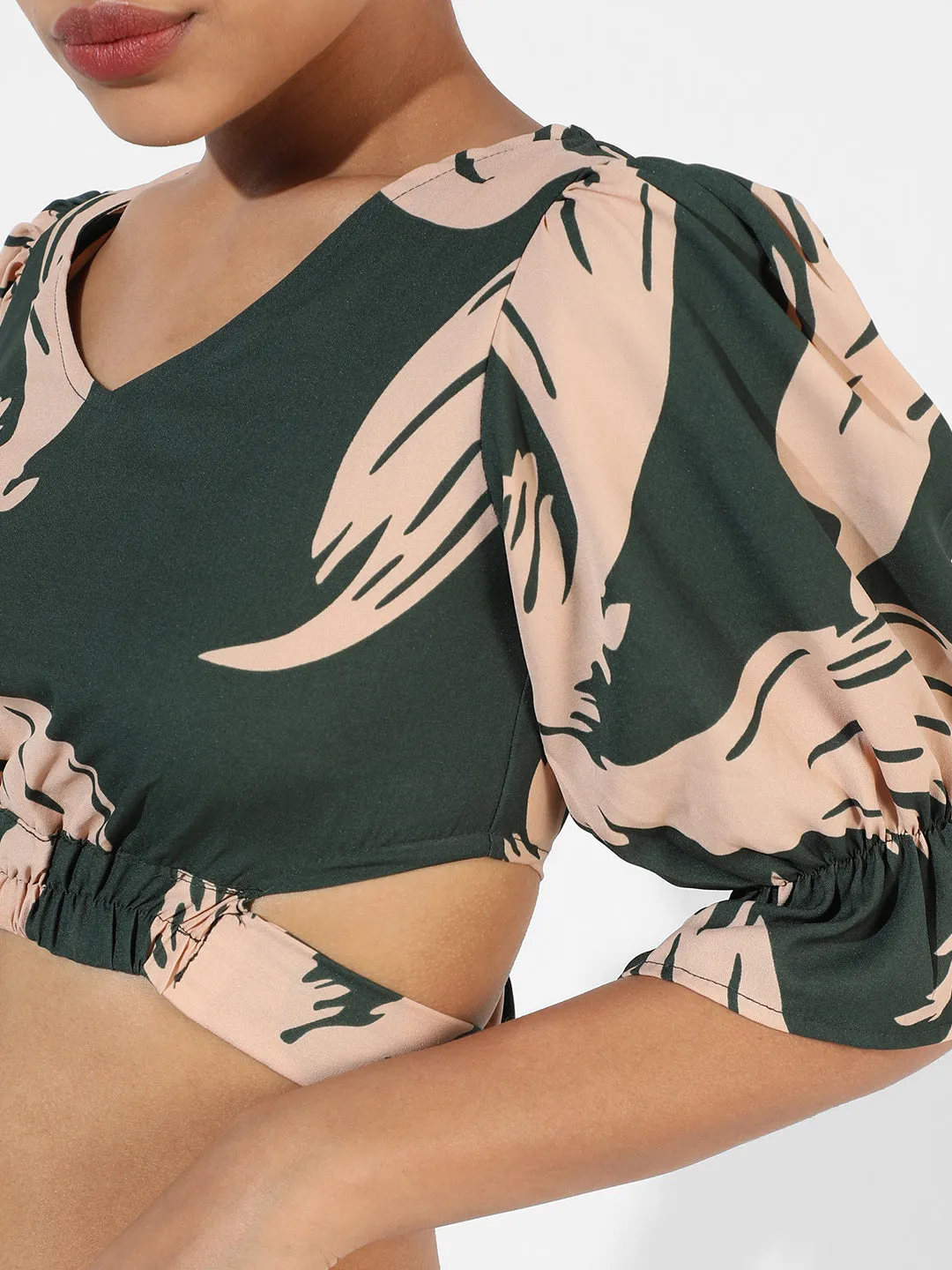 Tie-Back Cropped Top