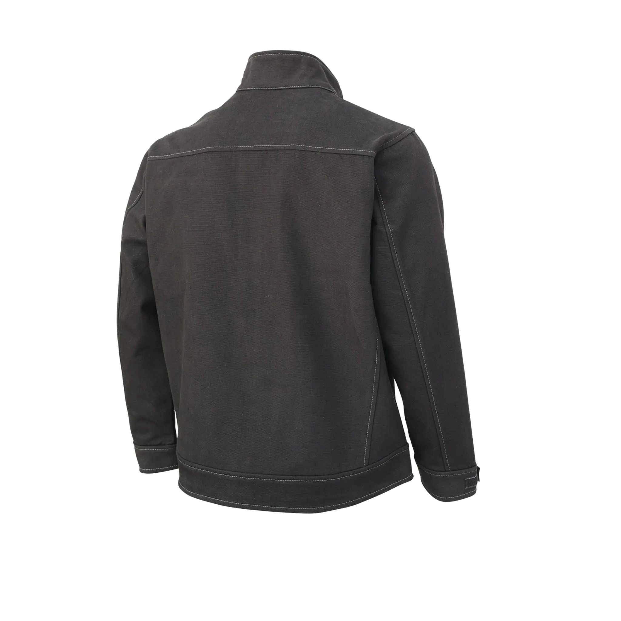 Tough Duck Men's Winter Work Soft Shell Jacket WJ09 - 8 oz Bonded Cotton Duck/Poly Fleece, Insulated, Water Repellent, Black, Durable & Stylish | Sizes S-5XL