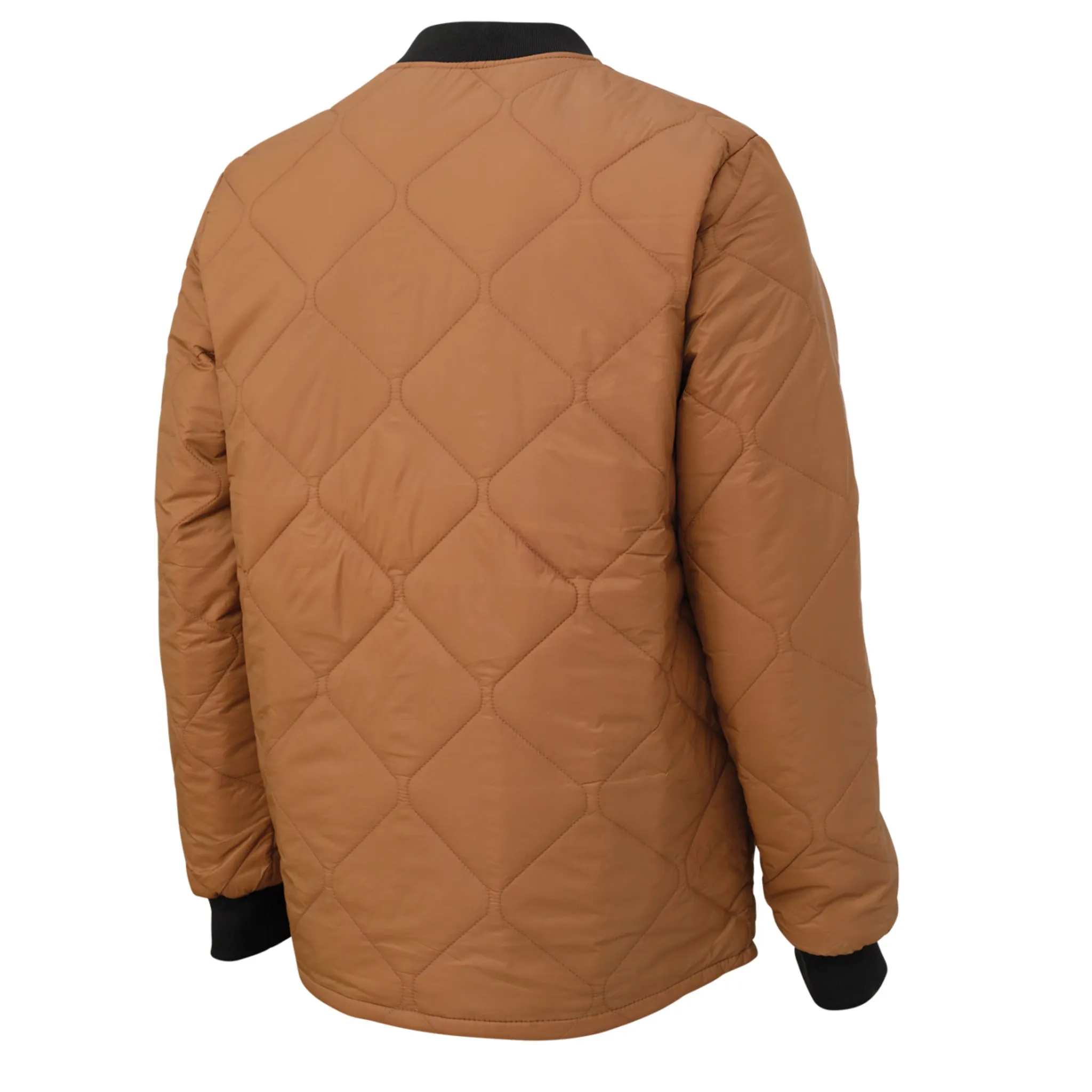 Tough Duck Men's Work Freezer Jacket WJ16 - Quilted Nylon with PrimaLoft® Insulation, Water Repellent, YKK Zip, Pockets, Durable | Sizes S-3XL