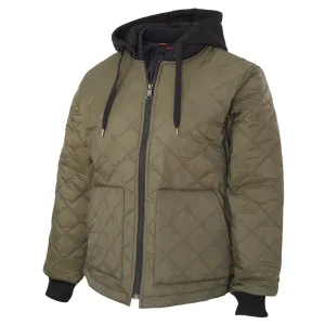 Tough Duck Women's WJ39 Hooded Freezer Jacket, PrimaLoft Insulation, Durable Water Repellent Nylon, Perfect for Cold Storage, Construction & Outdoor Work | Sizes XS-2XL