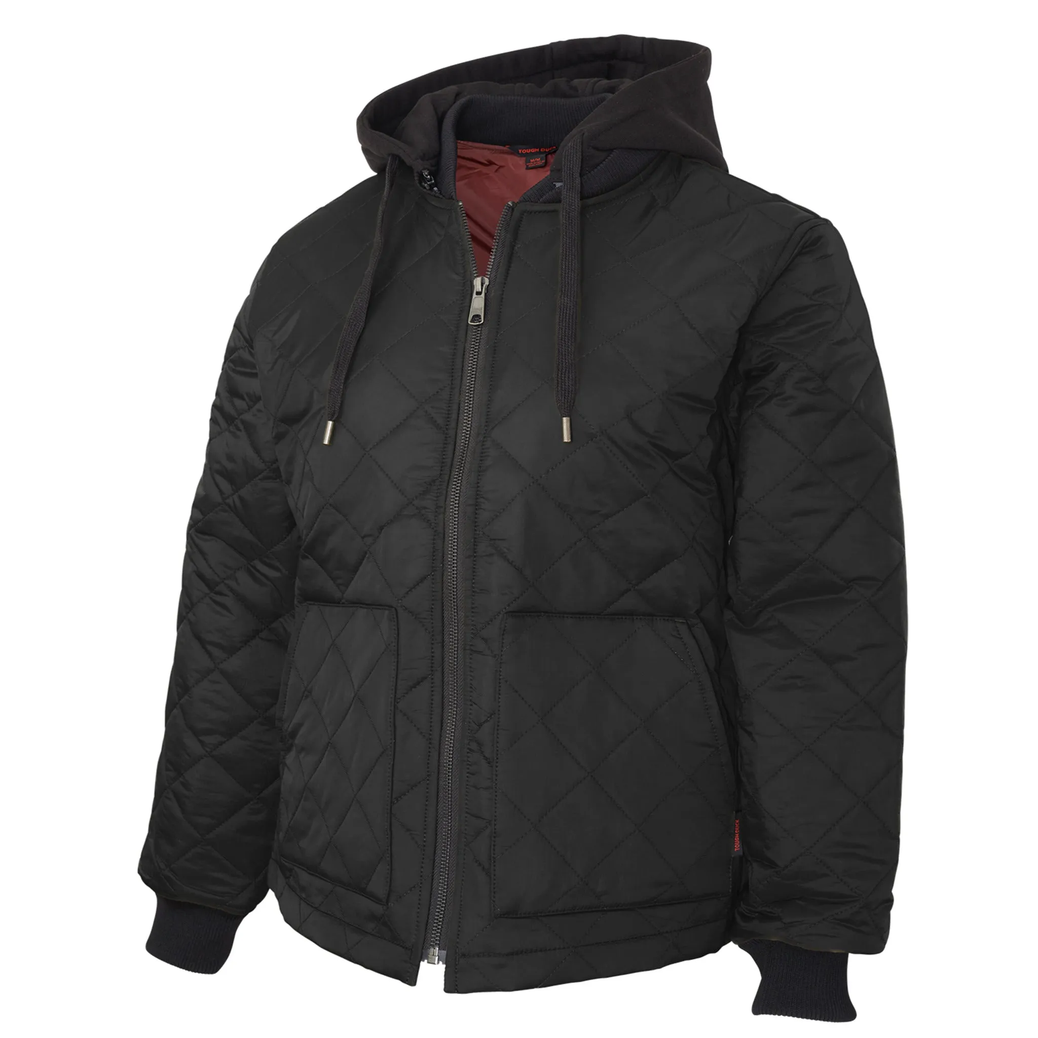 Tough Duck Women's WJ39 Hooded Freezer Jacket, PrimaLoft Insulation, Durable Water Repellent Nylon, Perfect for Cold Storage, Construction & Outdoor Work | Sizes XS-2XL