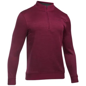 Under Armour Men's Black Currant Storm Herringbone Quarter Zip