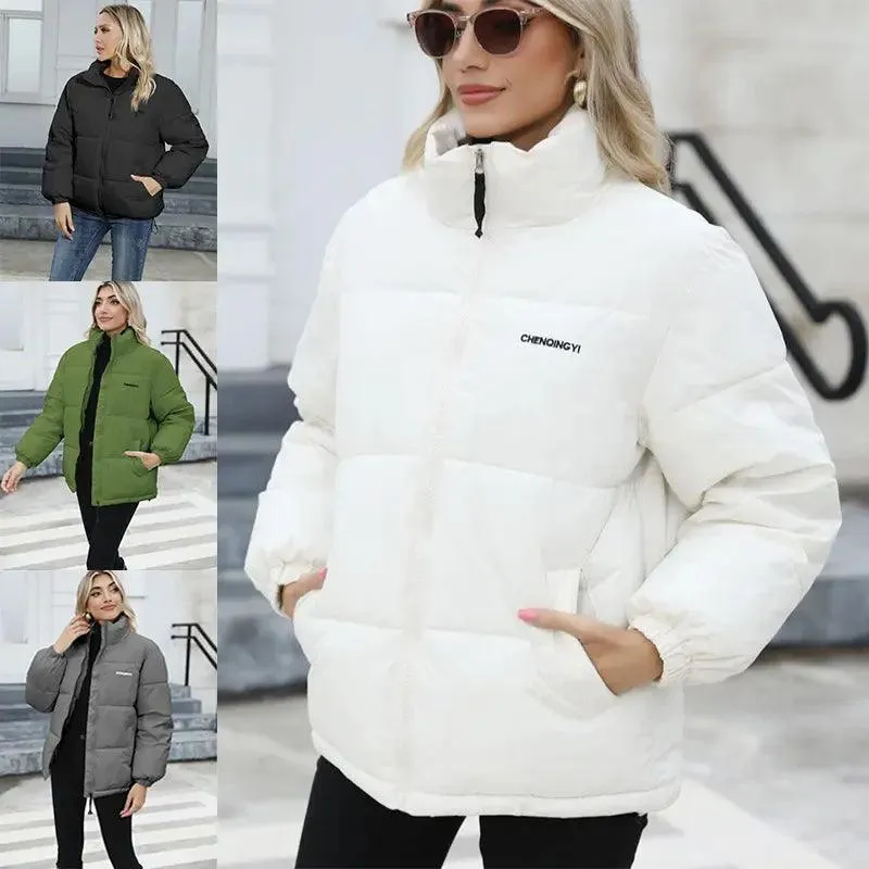 Women's Casual Windproof Down Cotton Columbia Winter Jackets for Comfort