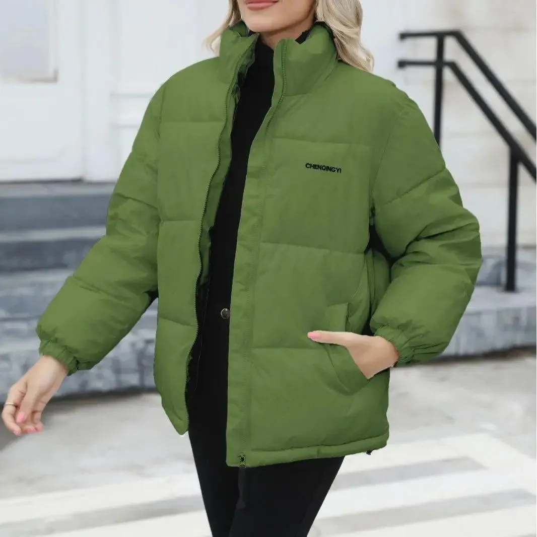 Women's Casual Windproof Down Cotton Columbia Winter Jackets for Comfort