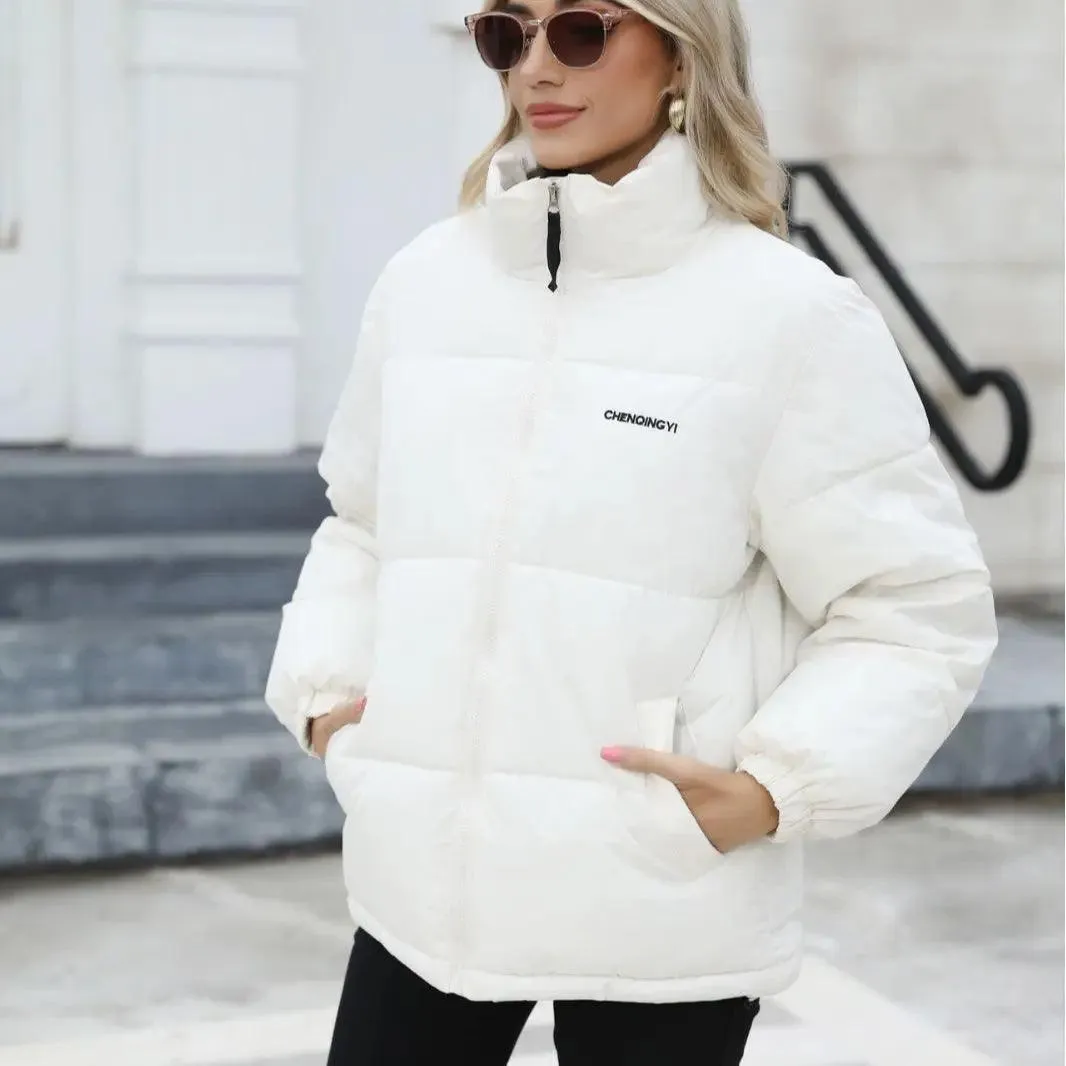 Women's Casual Windproof Down Cotton Columbia Winter Jackets for Comfort