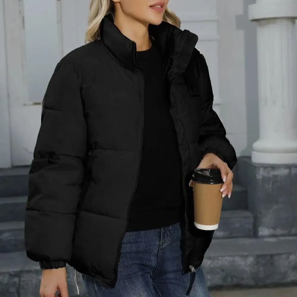 Women's Casual Windproof Down Cotton Columbia Winter Jackets for Comfort