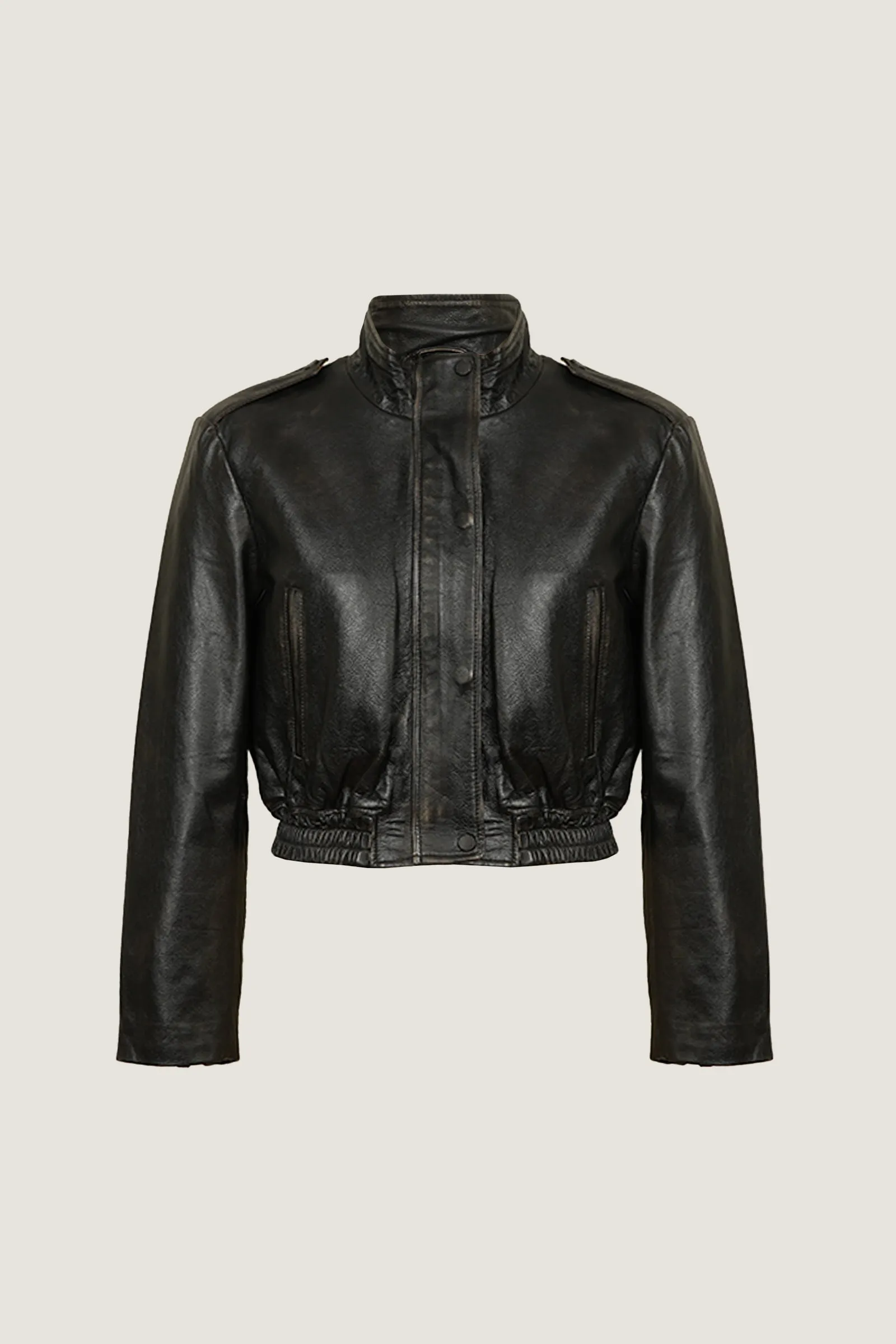 Women's Chic Fashion Leather Jacket