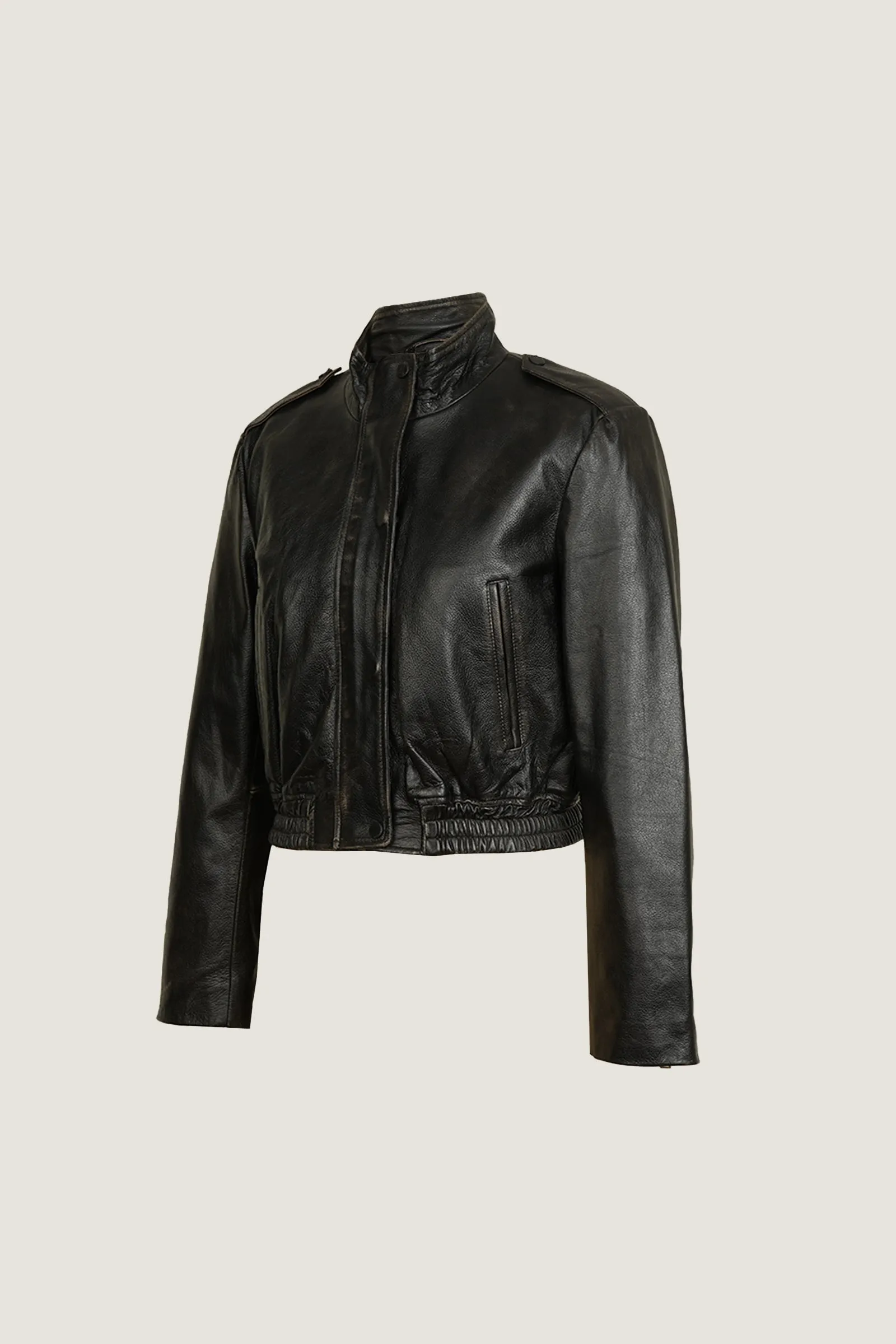 Women's Chic Fashion Leather Jacket