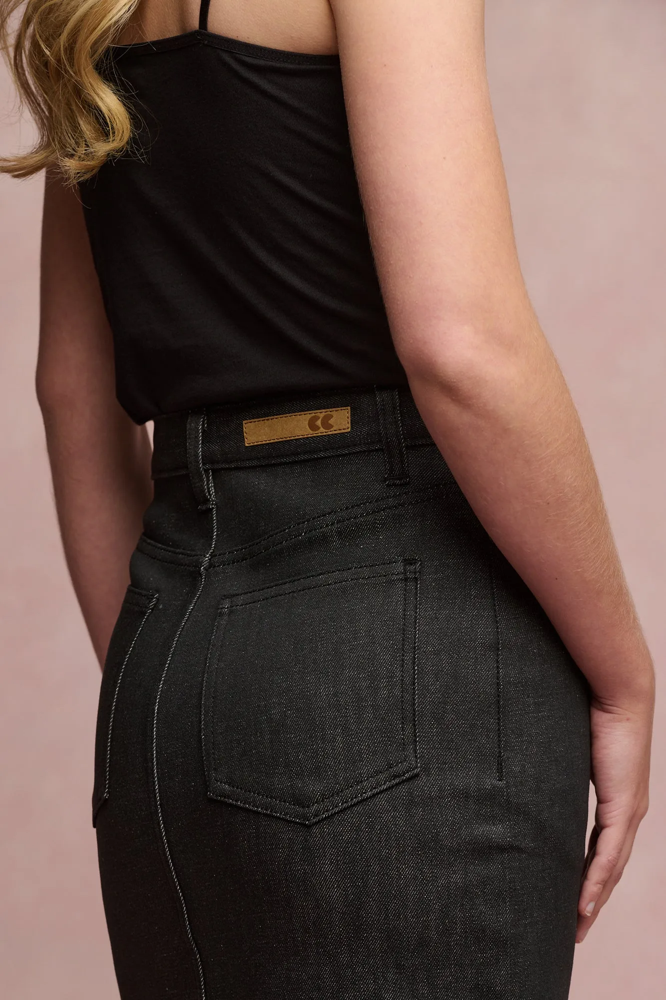 Women's Frankie Denim Maxi Skirt - Black