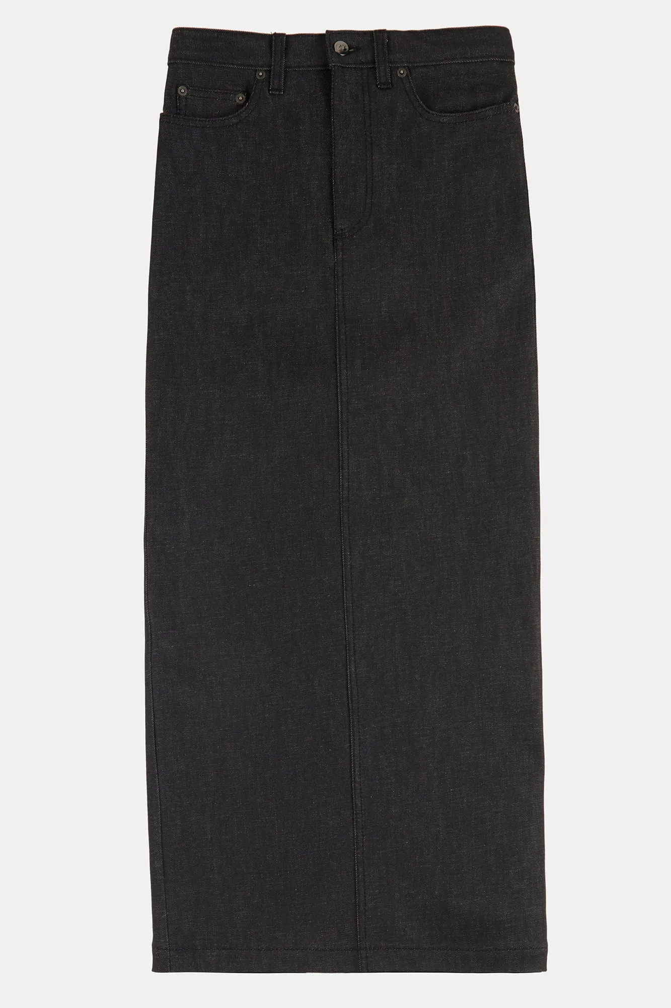 Women's Frankie Denim Maxi Skirt - Black