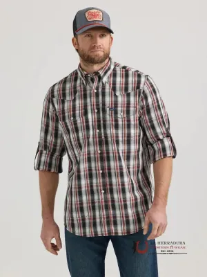 WRANGLER PERFORMANCE CLASSIC FIT BLACK/RED LONG SLEEVE 2661