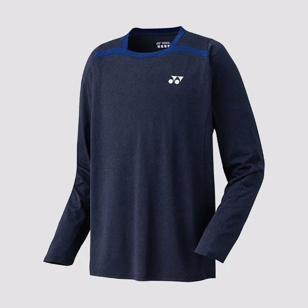 [Yonex 16328EX Long Sleeve Navy Blue Shirt]
