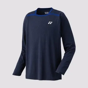 [Yonex 16328EX Long Sleeve Navy Blue Shirt]