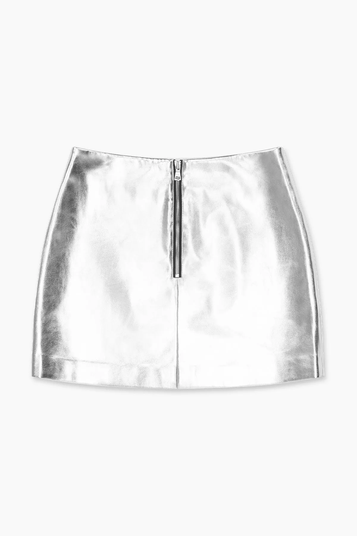 YVETTE ULTRA MINI SKIRT | SILVER